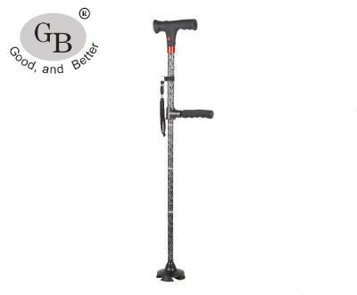 China Logo Customized Acceptable Aluminum Collapsible Foldable Elderly Walking Cane Supplier for sale