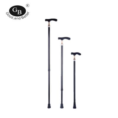 China Foldable Old Man Walking Stick Crutch with High Quality Plastic Handle for sale