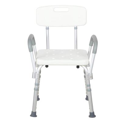 China Safe bathroom and comfortable aluminum bathroom chair shower chair designed for the disabled and the elderly for sale