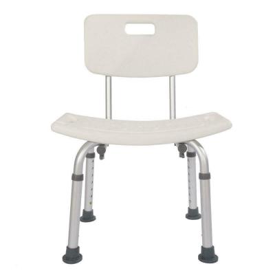 China New Lightweight 7 Size Shower Chair Bench With Back Shower Chair Medical Bathtub Seat for sale