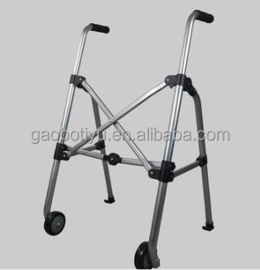 China Lightweight Aluminum Alloy Folding Rollator Walker With Wheels For The Elderly Or Handicapped for sale