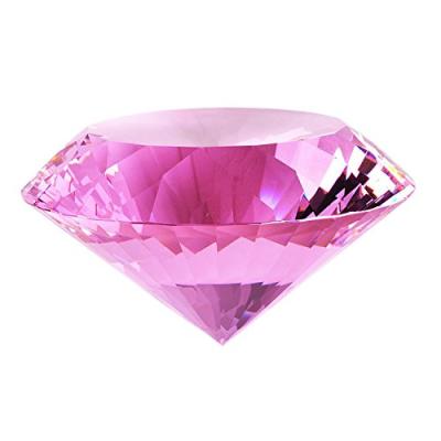 China Europe Rose Color Crystal Diamond Paperweight As Wedding Return Gift for sale