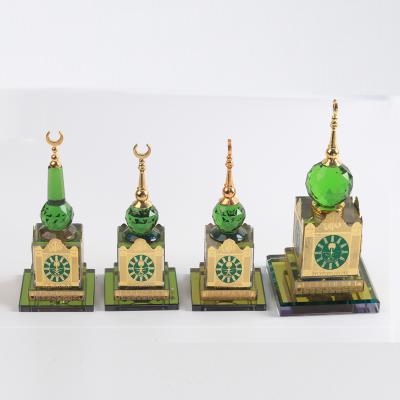 China Islamic Souvenir Allah Mecca Building Model Miniature Of China Muslim Crystal Gifts for sale