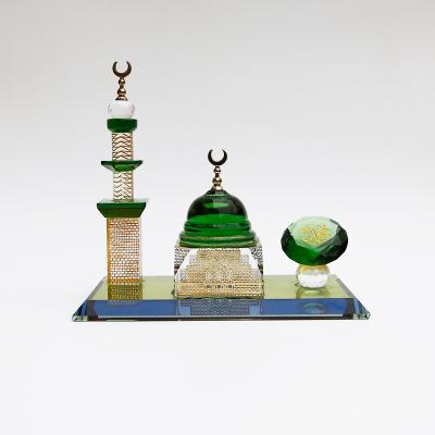 China China Muslim Gifts Al Masjid Al-Nabawi Muhammad Madina Islamic Crystal Mosque for sale