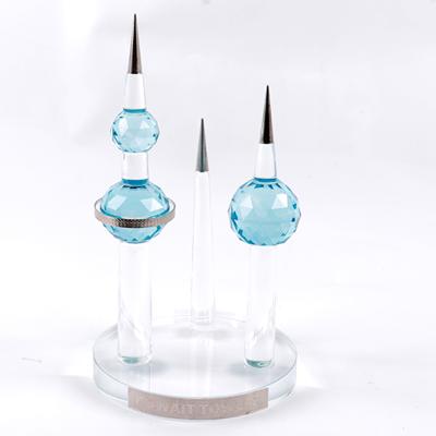 China China Kuwait Towers Kuwait Crystal Building Model Souvenirs for sale