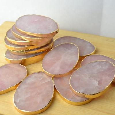 China Europe Rose Quartz Slab Slices 2