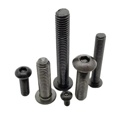 China HEX M1.6 M2 M2.5 M3 M4 M5 M6 M8 Steel M1.6 M2 M2.5 M3 M4 M5 M6 M8 ISO7380 Grade 10.9 Mushroom Steel Hex Socket Head Button Bolt Screw for sale