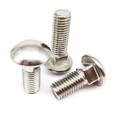 China Round M4 M5 M6 M8 M10 M12 A2-70 304 Stainless Steel GB12 DIN603 Truss Square Neck Head Bolt Carriage Screw for sale