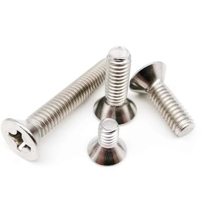 China UNC 1/4-20 USA Thread 304 Stainless Steel A2-70 Recess Flat Phillips Flat Countersunk Head Screw Cross Bolt for sale