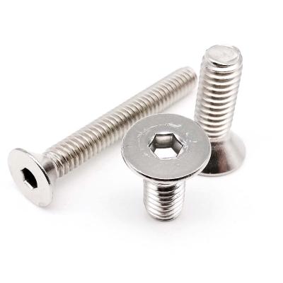 China UNC 5/16-18 US Thread 304 Stainless Steel A2-70 Hex Socket Flat Coarse Flat Countersunk Head Bolt Screw for sale