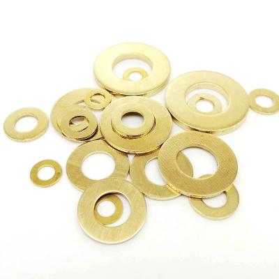 China M2 M2.5 M3 M4 M5 M6 M8 M10 M12 M14 M16 M18 M20 M24 M30 GB97 DIN125 DIN125 Ring Pad Shim Plain Gasket Flat Solid Brass Copper Gasket for sale