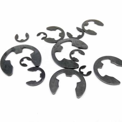 China General Industry Black Steel External Shaft Retaining Washer Clip E Ring Snap Circlip M1.2 M1.5 M2 M3 M4 M5 M6 M7 M8 M9 M10 M12 M15M16 GB896 for sale