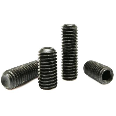 China Allen Grub Bolt Cup Set Screws M2 M2.5 M3 M3.5 M4 M5 M6 M8 M10 M12 DIN916 Black Grade 12.9 Alloy Steel Hex Hex Socket Point Worm Head for sale