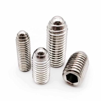 China Worm Head M3 M4 M5 M6 M8 M10 M12 M16 A2-70 304 Stainless Steel Hex Socket Allen Grub Bolt Point Spring Ball Plunger Set Screw for sale