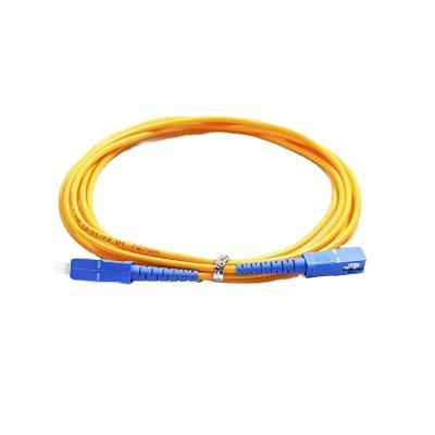 China FTTH Fiber Optic Patch Cord SC/UPC-SC/UPC SM G652D 3.0mm LSZH 3m for sale