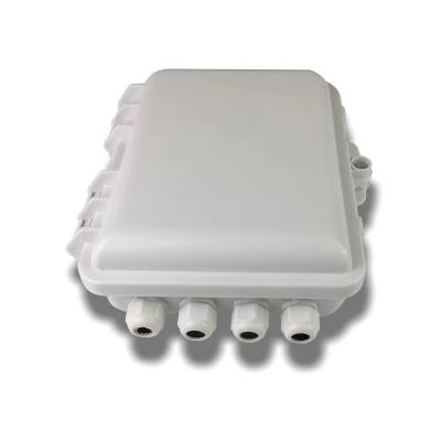 China FTTX ABS FTTH 8 Core Fiber Optic Splitter Distribution Indoor Outdoor Waterproof Terminal Box for sale