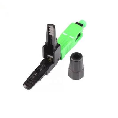 China Component Passive Standard Certification FTTH Ftth SC/APC Fast Connector Assemble Fiber Optic Fast Connector for sale