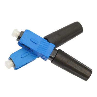 China FTTH FTTB FTTA FTTX Fiber Optic Fast Connector SC APC UPC Fast Connector For FTTH drop cable field termination conector ftth fiber fast SC Co for sale