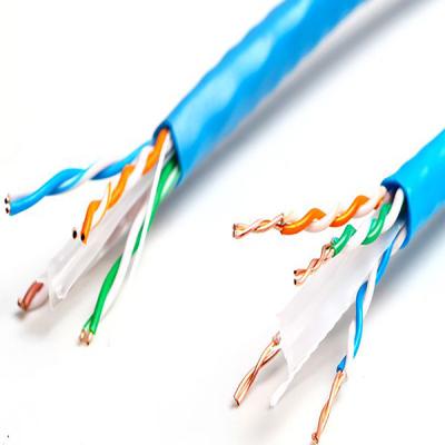 China Durable High Quality UTP/Cat6/Thin/Blue Blue PVC Jacket 1000M Cat 6 Network Cable Utp Cable for sale