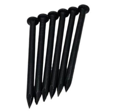 China Matte Black Round Head Concrete Nails Joint Fastener for sale