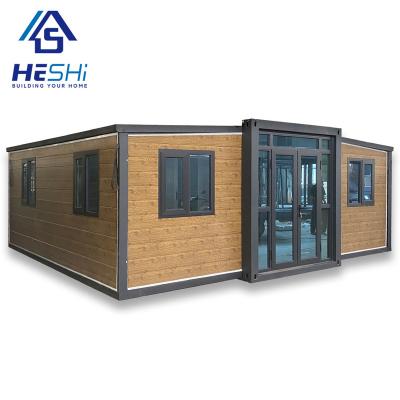 China Modern Rapid Building 20Ft 2 3 4 Home Portable 40Ft Prefab 5 Bedroom Folding Container House Expandable Prefab Luxury Villa for sale