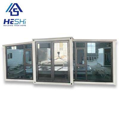 China Modern Lightweight Steel Prefabricated 40Ft Residential Caravan 2 20Ft 3 4 5 Bedroom Foldable Expandable Container House Prefab Luxury Villa for sale