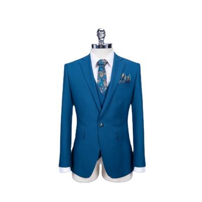 China Anti-wrinkle Low Price Guaranteed Quality Blue Mens Suits For Wedding Party for sale