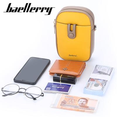 China Baellerry PU Leather Bag Purses and Handbags Cell Phone Wallet Hot Sale Ladies Phone Shoulder Messenger Bag for sale