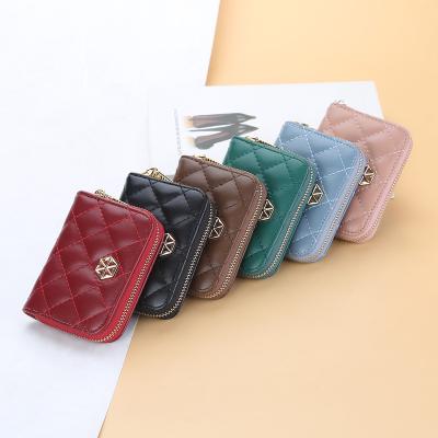 China New fashion design women's card holder women cut card holder women's fashionable leather ladies card holder for sale