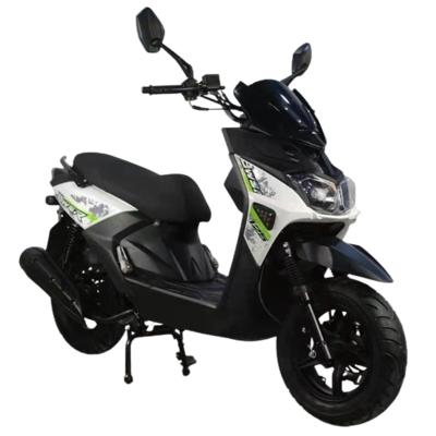 China Dual Throttle Plastic Moped Scooters Painting Dual Tail Light 6.4l 150cc for sale