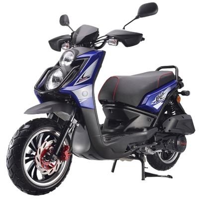 China Dual Throttle 6.4l Moped Motor Scooters Kick Electric Start Halogen Lights 7000rpm for sale