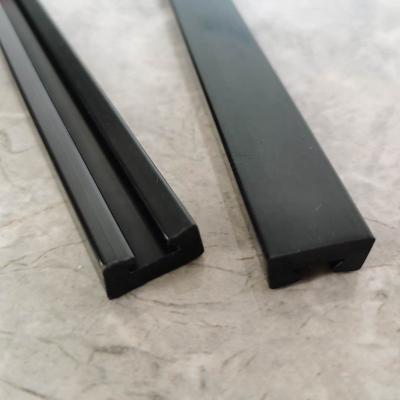 China Custom Cover U Strip Eco-friendly PVC UHMWPE Aluminum Profile Accessories For Glass Panel Fittings Inserts for sale