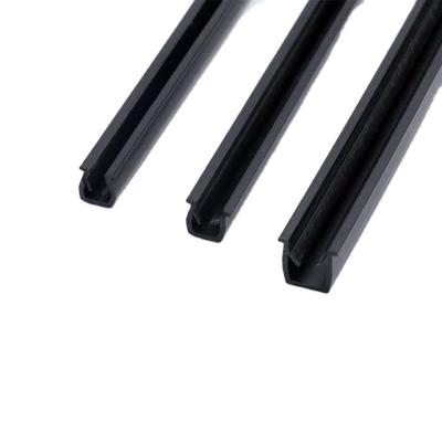 China Eco - Friendly U Shape PE PVC Slot Cover Profile For 6 8 10 Slot for sale