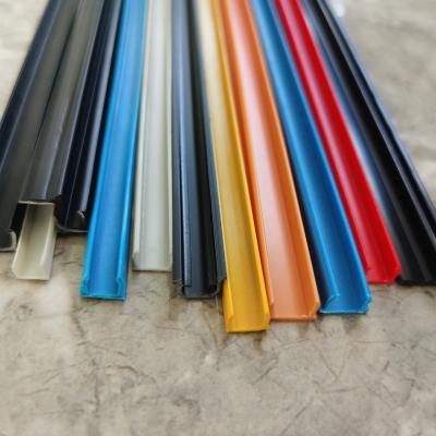 China Durable China Decorating Aluminum Soft PVC Cladding Profiles U-Strip Strip Standard T-slot 8 Covers for sale