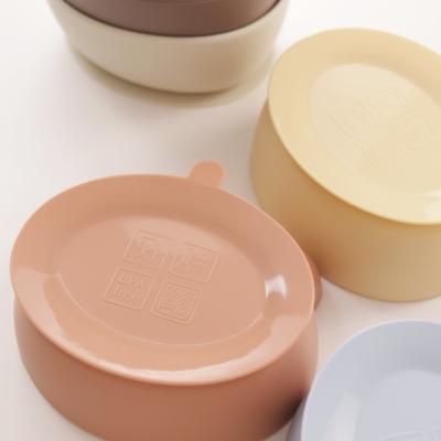 China New Design Bear Silicone Bpa Silicone Suction Baby Microwave Free Non-Slip Bowl Material Eco-Friendly Safe Silicone Bowls for sale