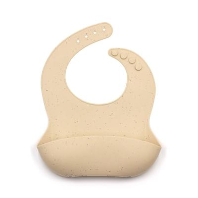 China Hot Selling BPA Baby Silicone The Latest Waterproof Silicone Free Hot Bib Can Be Customized Printing Baby Bib Wholesale for sale