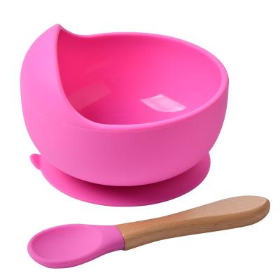 China Eco - Friendly Material Custom Color And Logo Silicone Baby Bowl And Package Set for sale