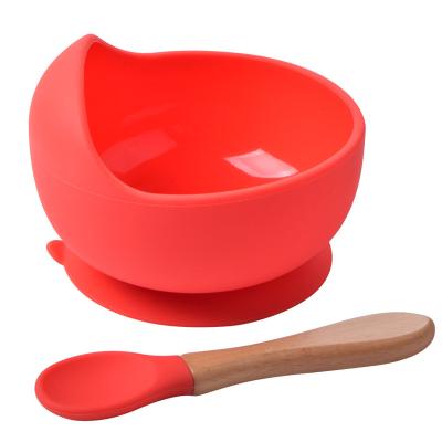 China OEM Eco - Friendly Material Silicone Baby Bowl And Spoon Or Fork for sale