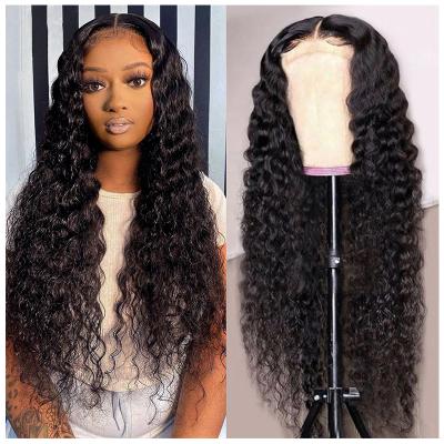 China 100% Virgin Afro Kinky Curly Wave Wig Cheap Wholesale Brazilian Hair Silky Straight For Color Women Kinky Curly Lace Frontal Wig for sale