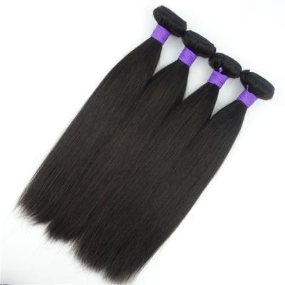 China Straight Straight Hair Bundles Brazilian Hair Weaves Hair Extensions 100% Natural Color for sale