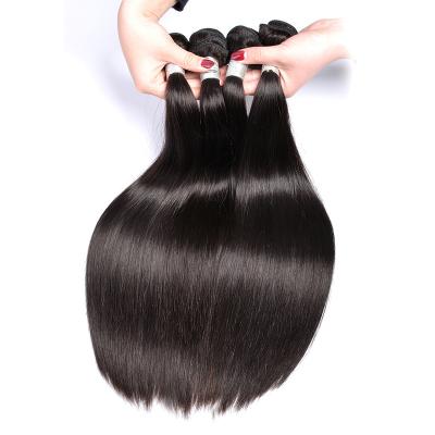 China 8-30 Inch Straight Natural Virgin Human Hair 100% Straight Curtain Hair Weaves Bundles Hair Extension for sale