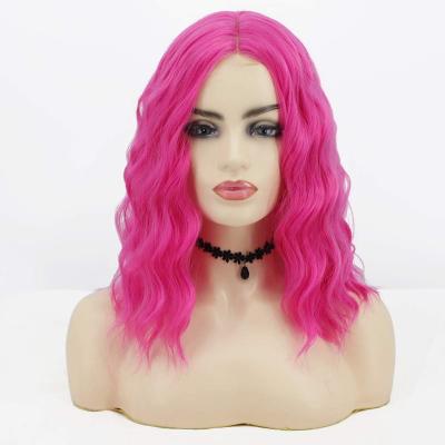 China Wholesale Silky Straight Wave Pink Color Hair Bob Lace Wigs Vendor, 4x4/13x4 Closure Bob Wig Cheap 8-16 Inch Natural Pre Plucked With Baby Hair for sale