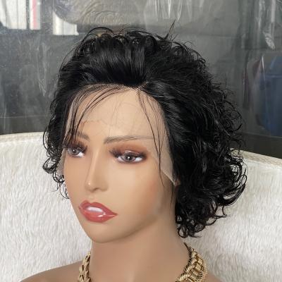 China Factory Direct Wholesale 150% Density Silky Straight Wig 13X4 Brazilian Indian Short Human Hair Lace Wigs With Baby Hair for sale