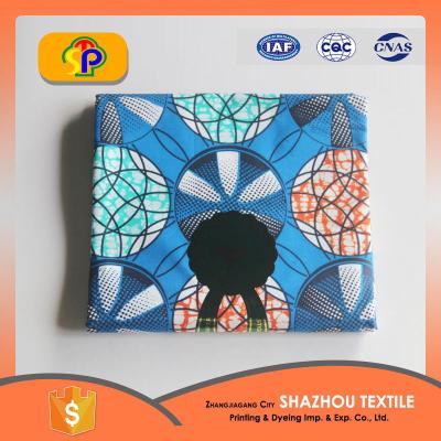 China African Cotton Wax Block Print Wax Print Fabric Anti Static for sale