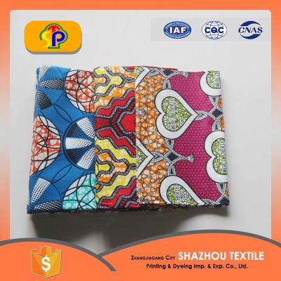 China Antistatic Home Textile Wax Print Fabric African 6 Yards for sale