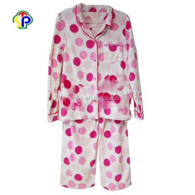 China High Quality Breathable Micro Fleece Pajamas Sleepwear Women Sets for sale