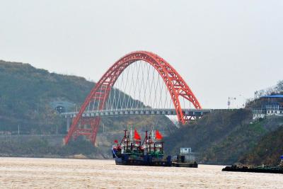 China AASHTO Tubular de Aço Pré-fabricada Trus Arch Ponte Metade Através de Concreto Preenchida à venda