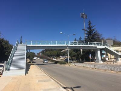 China Kreuzungsfriedensfußgängerüberführungs-Brückenbau-Stadt Besichtigungsskywalk-Handlauf zu verkaufen