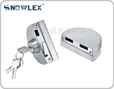 China S-318 Modern Style Design Door Lock Machine Stainless Steel Central Glass Lock for sale