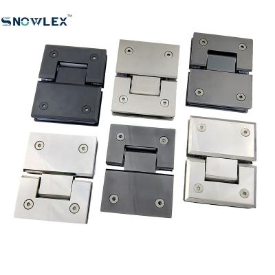 China Modern Regular Type Glass Hinge 180 Degree Bevel Edge Stainless Steel Bathroom Door Shower Accessory for sale